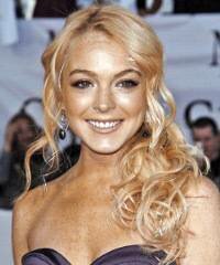 Lindsay Lohan Formal Hair Style