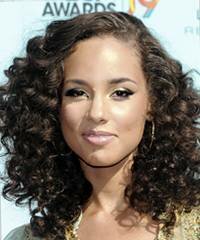 Alicia Keys Casual Hair Style